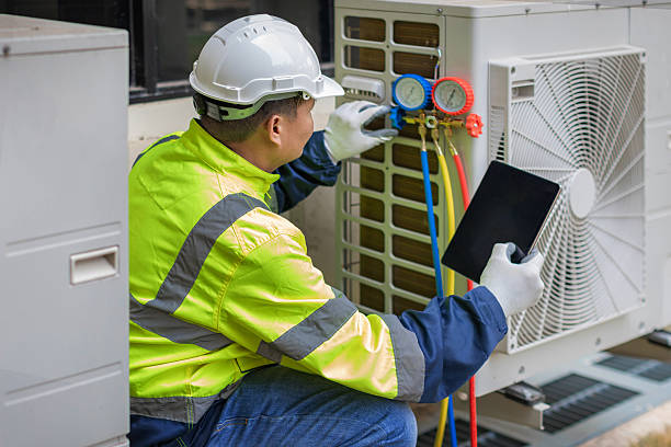 Professional Hvac technician working in Axtell, TX